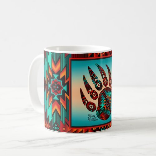 Tribal Bear Paw Coffee Mug
