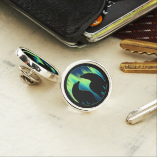 Tribal Bear Pin Personalized Polar Bear Lapel Pins