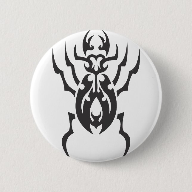 Tribal Beetle Button (Front)