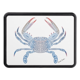 Tribal Blue Crab Hitch Cover