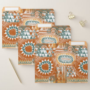 Tribal Bohemian Mosaic File Folder