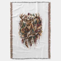 Tribal Boho Deer, Dreaming of Deer