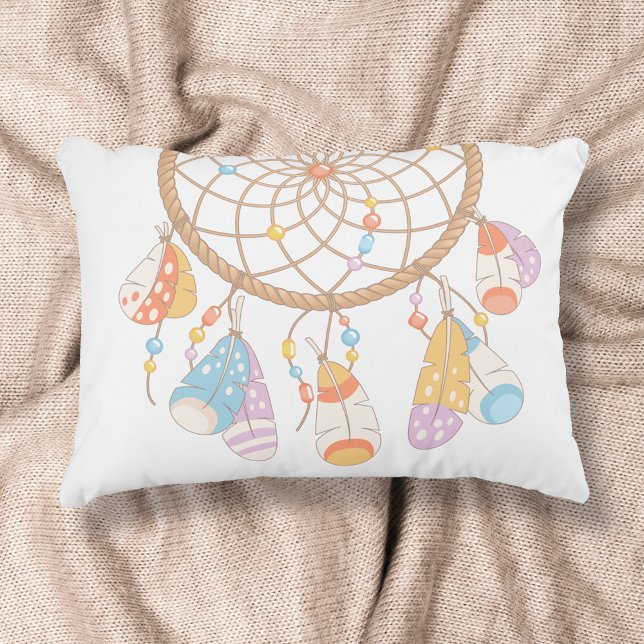 Tribal Boho Dreamcatcher Decorative Pillow (Creator Uploaded)
