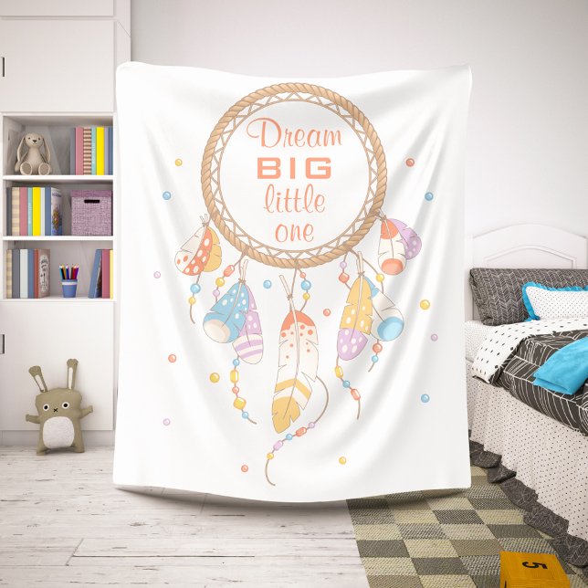 Tribal Boho Dreamcatcher Quote Sherpa Blanket (Creator Uploaded)