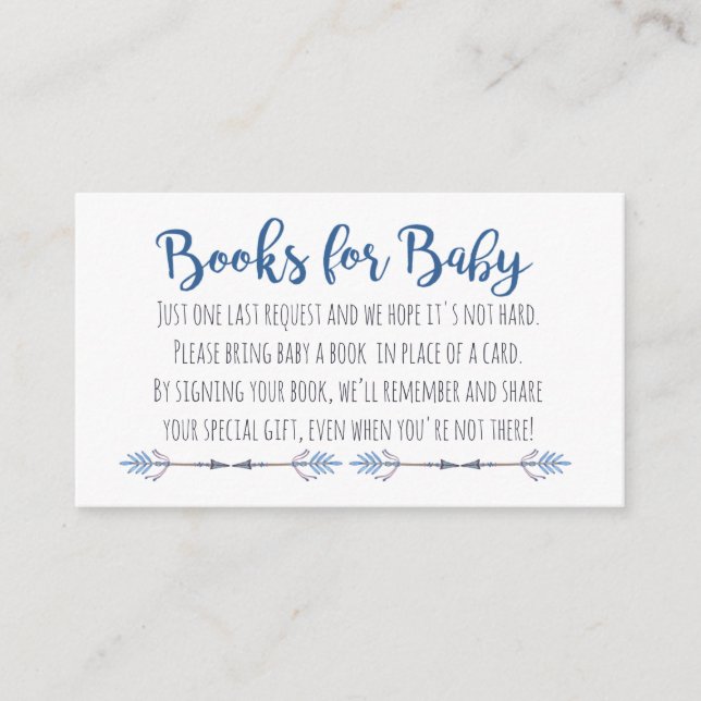 Tribal Books For Baby Enclosure Card (Front)