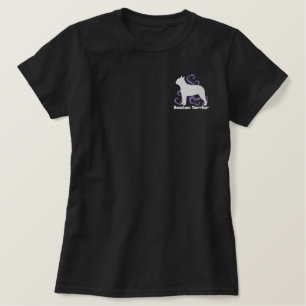 Tribal Boston Terrier Embroidered Shirt