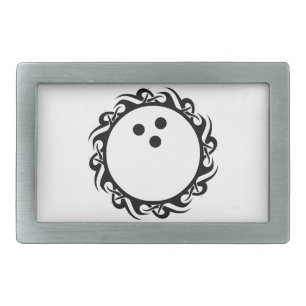 tribal BOWLING Belt Buckle