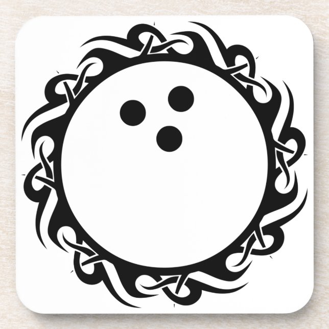 tribal BOWLING Beverage Coaster (Front)