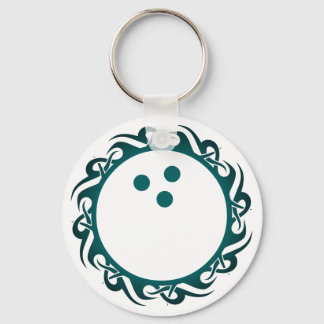 tribal bowling keychain
