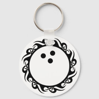 tribal bowling keychain
