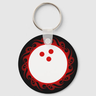 tribal bowling keychain