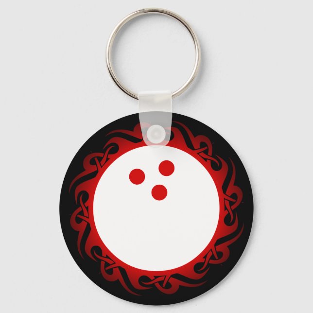 tribal bowling keychain (Front)