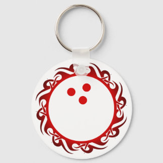 tribal bowling keychain