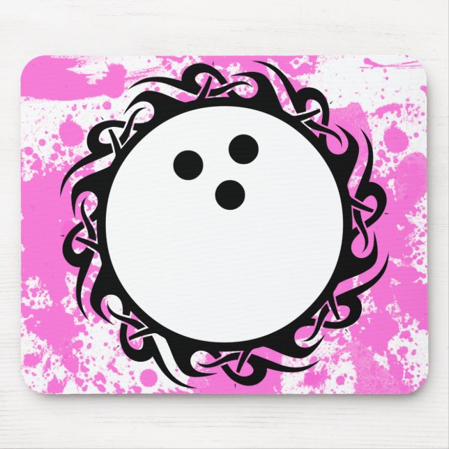 tribal bowling mouse pad (Front)