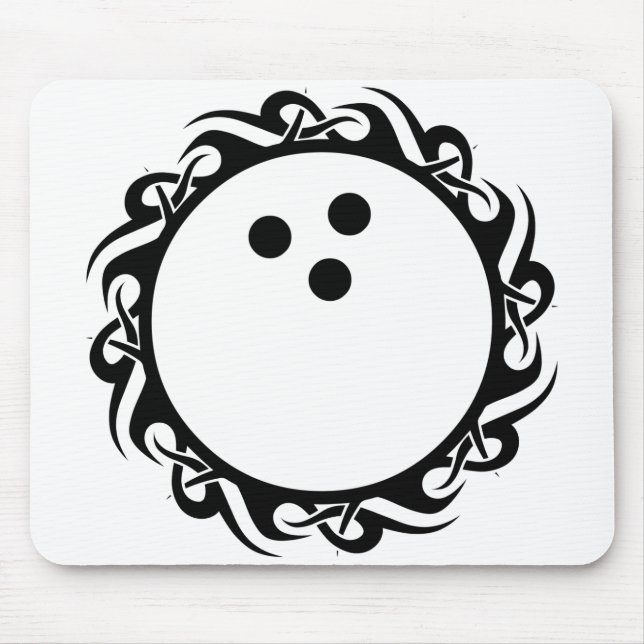 tribal bowling mouse pad (Front)