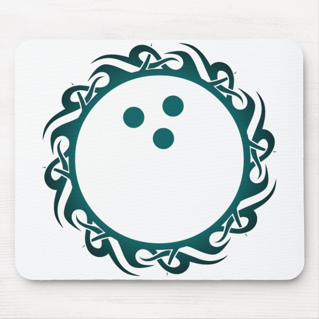 tribal bowling mouse pad (Front)