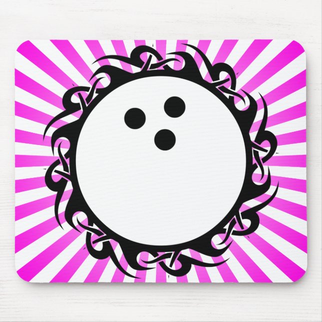 tribal bowling mouse pad (Front)