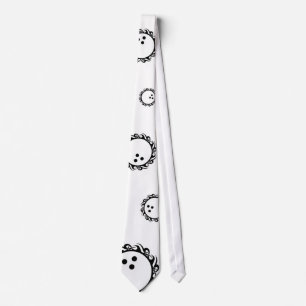 tribal bowling neck tie