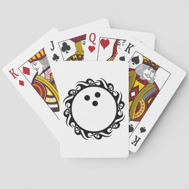 tribal BOWLING Poker Cards (Back)