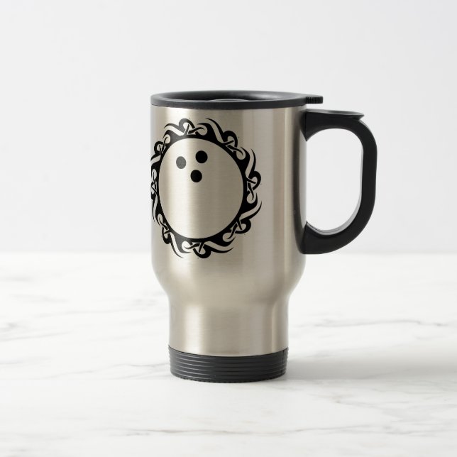 tribal BOWLING Travel Mug (Right)