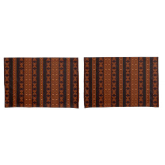Tribal Brown & Black Pattern Pillow Case