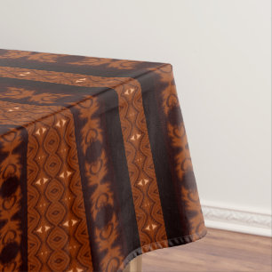Tribal Brown & Black Pattern Tablecloth