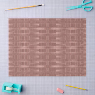 Tribal Brown Pattern Tissue Paper