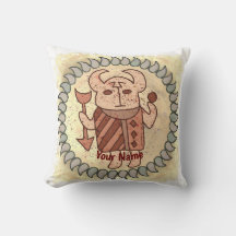 Tribal Bull Pillow