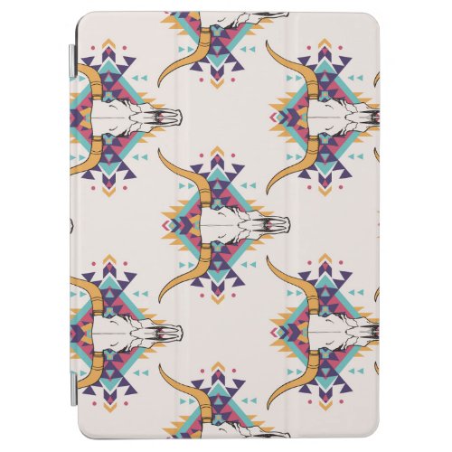 Tribal Bull Skull Boho Seamless iPad Air Cover