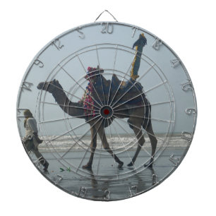 Tribal Camel Ride: Morning Tide Sands & Sea Dartboard With Darts