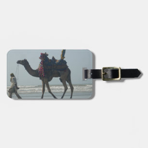 Tribal Camel Ride: Morning Tide Sands & Sea Luggage Tag