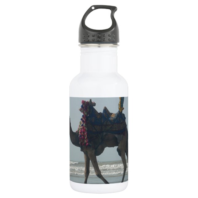 Tribal Camel Ride: Morning Tide Sands & Sea Water Bottle (Front)