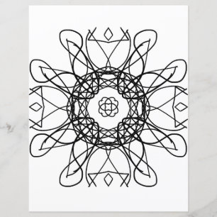 Tribal Celtic Cross Mandala Coloring Page