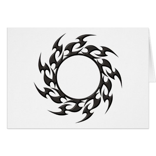 Tribal Circle Tattoo Cards (Front Horizontal)