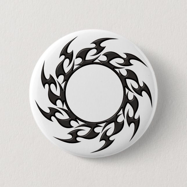 Tribal Circle Tattoo Pinback Button (Front)