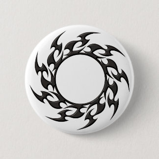 Tribal Circle Tattoo Pinback Button