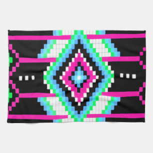 Tribal Collection Pink Kitchen Towel
