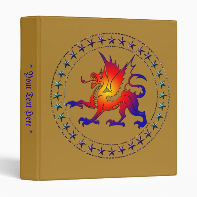 Tribal Color Dragon Binder I (Front/Spine)