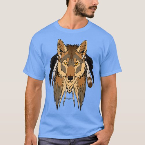 Tribal Coyote  T_Shirt