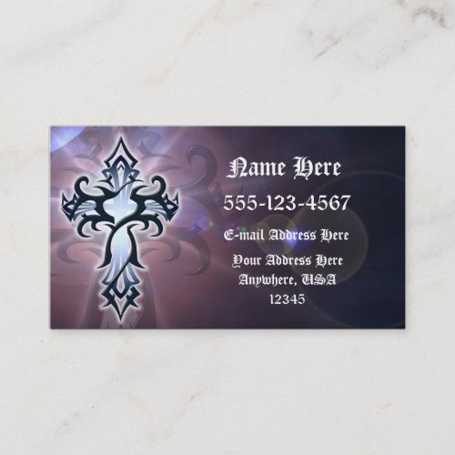 Tribal Cross Business Card - Jesus