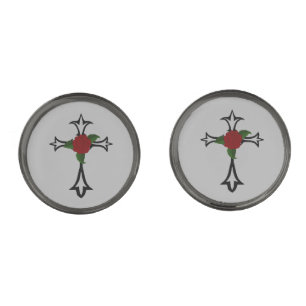 Tribal Cross Cufflinks