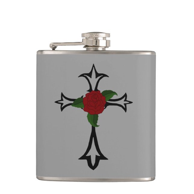 Tribal Cross Flask (Front)
