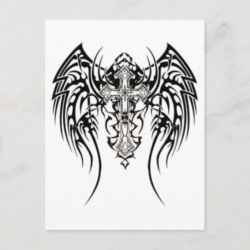 Tribal Cross Postcard