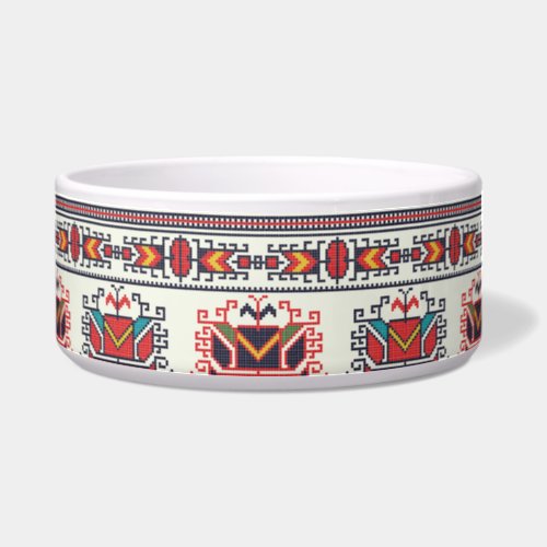 Tribal cross_stitch design bowl