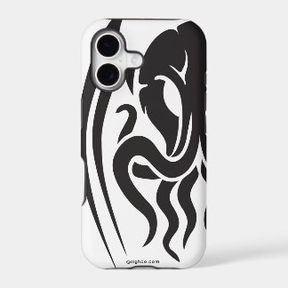 Tribal Cthulhu iPhone 5/5S case black on white