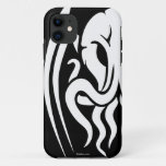 Tribal Cthulhu iPhone 5/5S case white on black