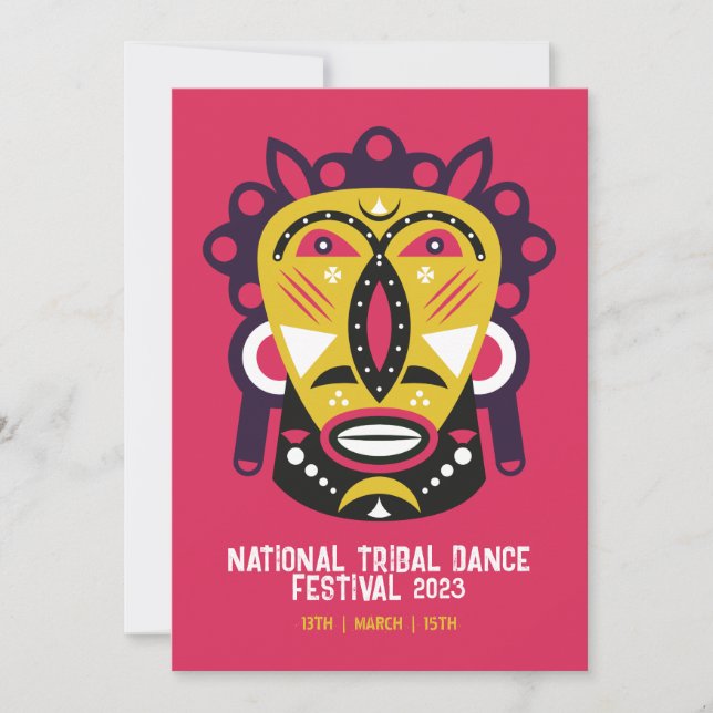 Tribal Dance Festival Invitation (Front)