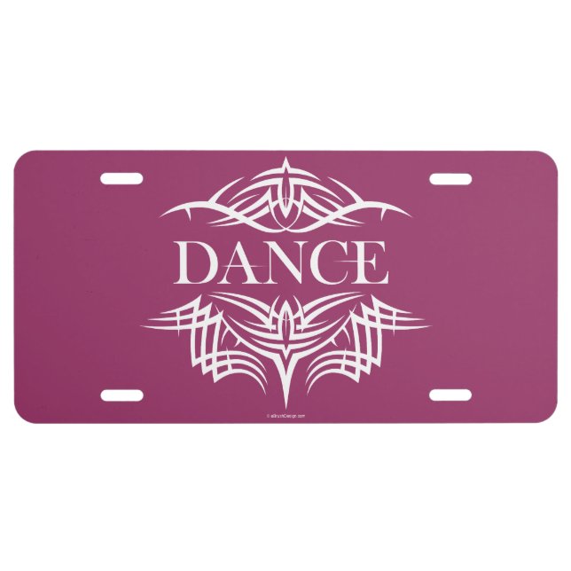 Tribal Dance License Plate (Front)