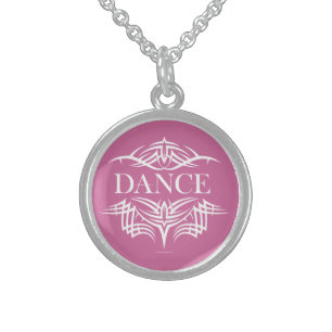 Tribal Dance (plain) Sterling Silver Necklace