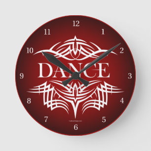 Tribal Dance Round Clock